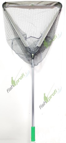 Подсачек с телескопической ручкой 3 секции 2,3м Fishprofi 70х70, прорезиненный