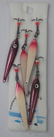 Блесна зимняя  вертикальная ОКУНЕВАЯ  3.5гр.  с тройником