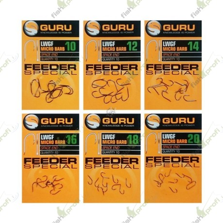 Крючок Guru LWGF Feeder Special Barbed №20 с микробородкой