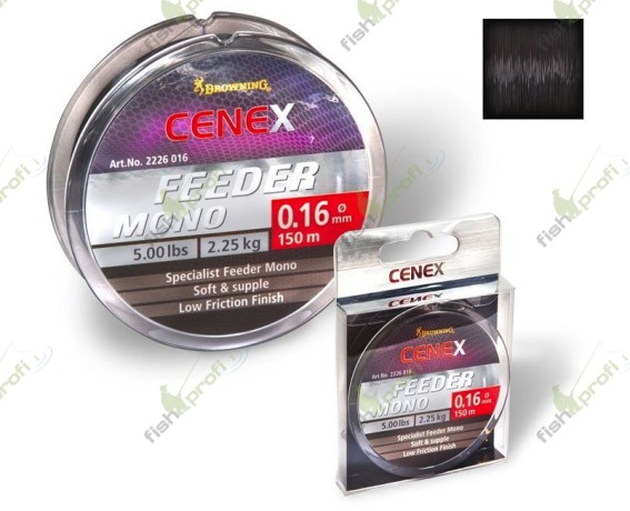 Леска черная Cenex Feeder Browning 150 м 0.28 мм