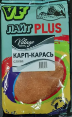 Прикормка Деревенская Трапеза VF Лайт PLUS Карп-Карась слива 0.9 кг.