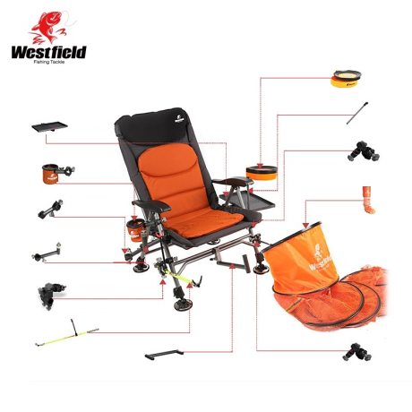 Кресло складное с подлокотником для рыбалки "WESTFIELD" (среднее)