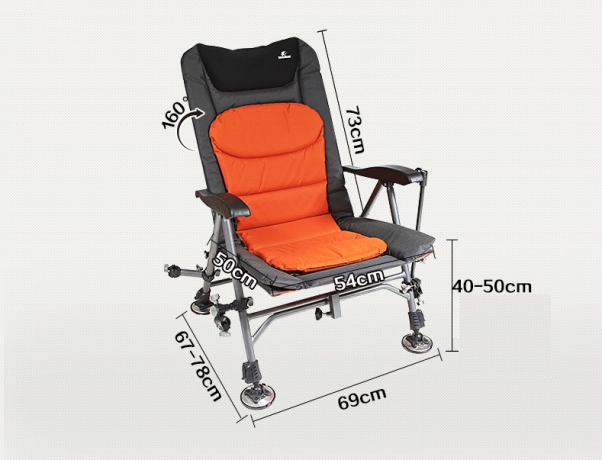 Кресло складное с подлокотником для рыбалки "WESTFIELD" (среднее)
