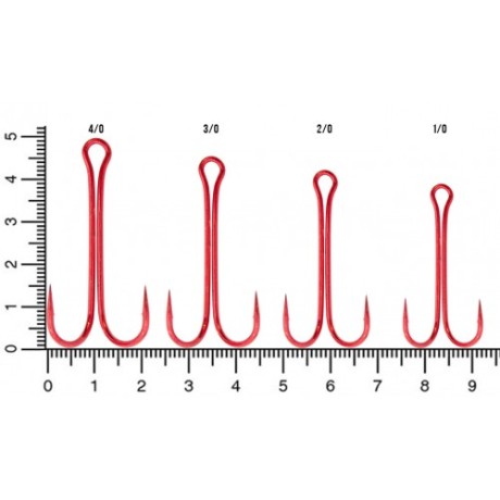 FLAGMAN Крючок Double Hook Long SS Red №4/0 3шт BP