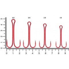 FLAGMAN Крючок Double Hook Long SS Red №4/0 3шт BP