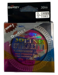 Леска флюорокарбоновая OSPREY 3D Lane STEALH 30 m, 0.08 mm