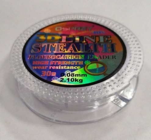 Леска флюорокарбоновая OSPREY 3D Lane STEALH 30 m, 0.08 mm