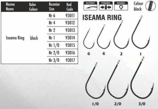 93012  Крючки SPECIALIST ISEAMA RING № 4 рыболовные
