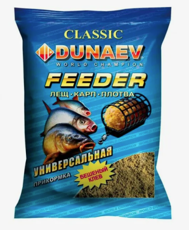 Прикормка "DUNAEV КЛАССИКА" 0.9кг Фидер Универсальная