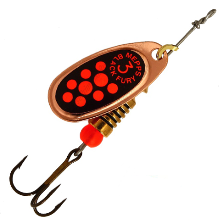 Блесна Mepps Comet Black Fury №3 ( 6.5 г) CU/OR