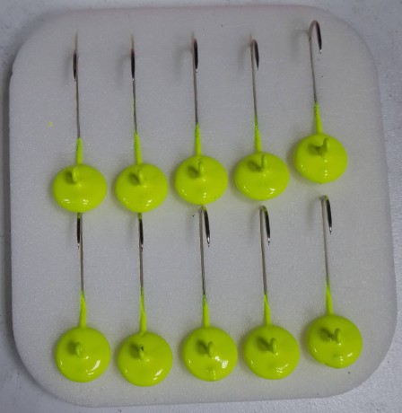 Джиг головка Таблетка форелевая 2.5 гр.жёлт.