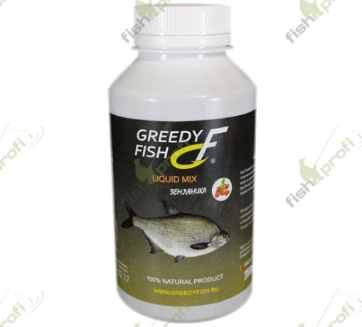 Ликвид микс "Greedy Fish" Земляника 250мл.