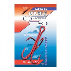 FLAGMAN Крючок Double Hook Long SS Red №8 5шт BP