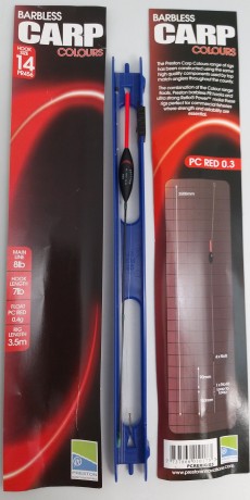 Поплавочная оснастка Preston PC RED RIG 3м (0,26мм/ 0,23мм) №14 0,3гр