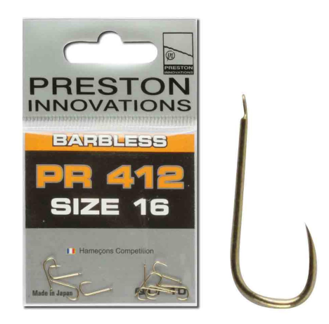 Крючки Preston PR COMPETITION HOOKS безбородые 412 №22