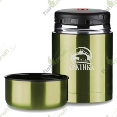 Термос бытовой ARCTICA (Арктика) вакуумный, с широким горлом цвет болотный, 500 мл.