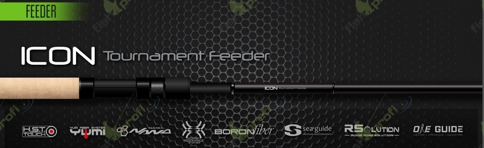 Удилище фидерное (фидер) ZEMEX ICON Tournament Feeder 12 ft - 75 g