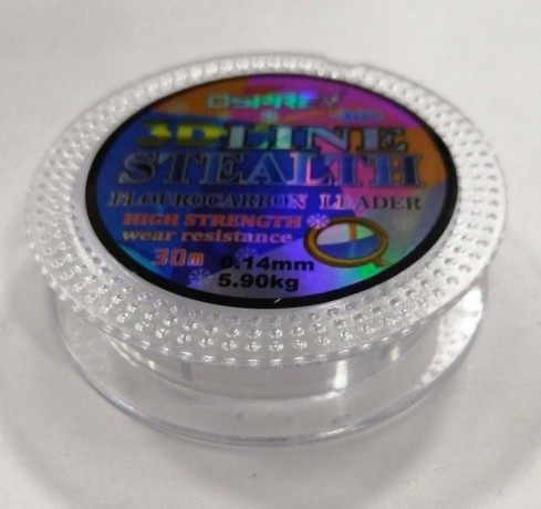 Леска флюорокарбоновая OSPREY 3D Lane STEALH 30 m, 0.14 mm