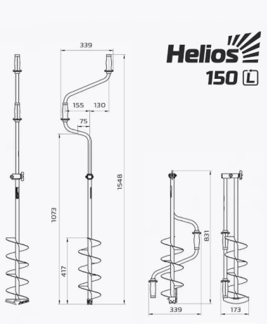 Ледобур TONAR HELIOS 150 L