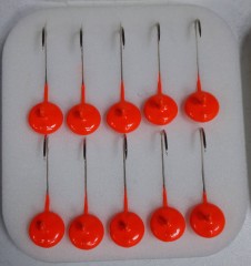 Джиг головка Таблетка форелевая 2.5 гр.оранж.