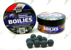 Насадочные бойлы VAN DAF PREMIUM Кальмар - осьминог, фиолетовый, 15 мм. 100 г.