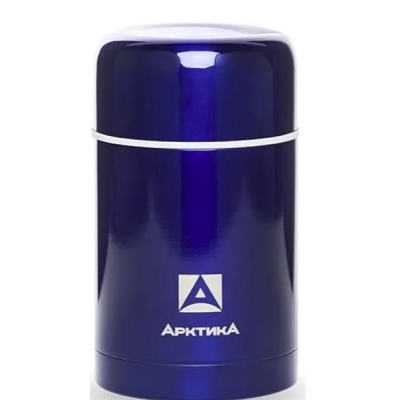 Термос бытовой ARCTICA (Арктика) вакуумный, с широким горлом цвет синий, 750 мл.