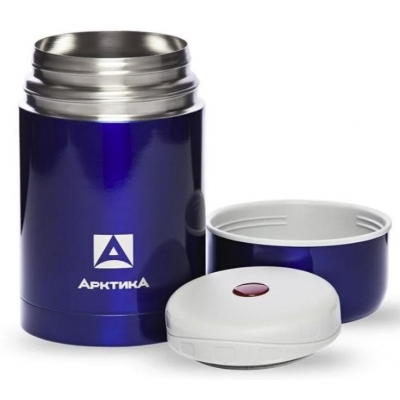 Термос бытовой ARCTICA (Арктика) вакуумный, с широким горлом цвет синий, 750 мл.