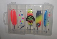 Набор №1 блёсен для форелевой рыбалки 7 гр. 5 шт.