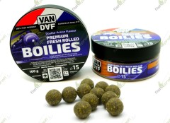 Насадочные бойлы VAN DAF PREMIUM Мед, желтый, 15 мм. 100 г.