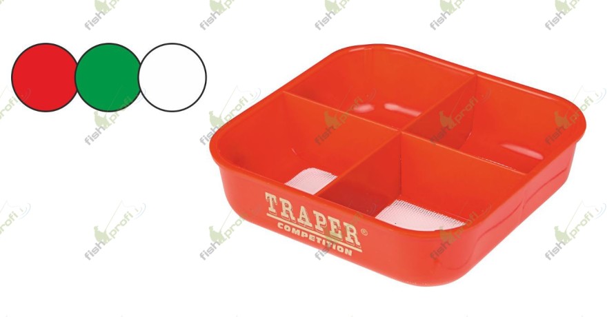 Контейнер для опарыша и мотыля TRAPER 0.75л Красный