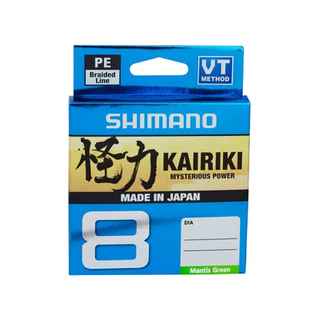 Леска плетёная Shimano Kairiki 8 PE 150м зеленая 0.230mm/22.5kg