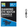 Вертлюг PRESTON DAIMOND EYE MATCH SWIVELS №12