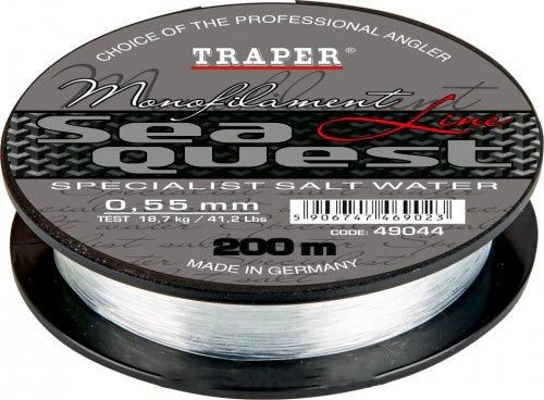 Леска для морской рыбалки TRAPER QUEST 200 м, 0,50 мм