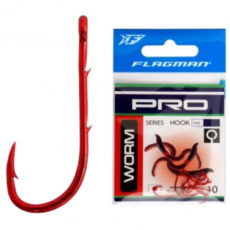 FLAGMAN Крючок Pro Worm №16 10шт