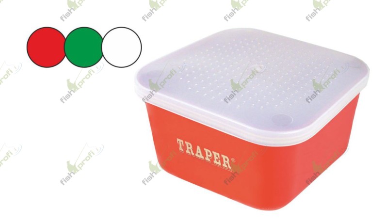 Контейнер для мотыля и опарыша TRAPER 1.75л Красный