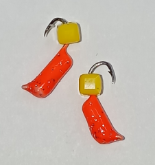 Мормышка Гвозди-кубик сыр оранж 0,45 гр