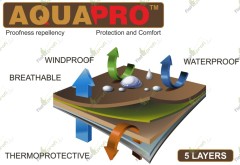 Куртка влаго-ветрозащитная с термослоем TRAPER AQUAPRO L