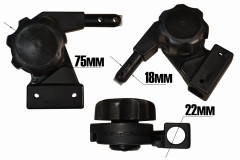 Узел фиксации спинки рыболовного кресла (левый)