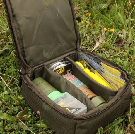 Сумка AVID CARP TACKLE POUCH MEDIUM для рыболовных аксессуаров и снастей средняя 15.5 х 5 х 15.5 см