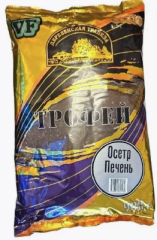 Прикормка Деревенская Трапеза VF Трофей Осётр Печень 0.9 кг.