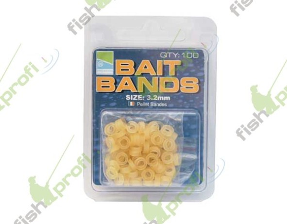 Латексные колечки для крепления насадки к крючку Preston BAIT BANDS 4.8 мм 100шт