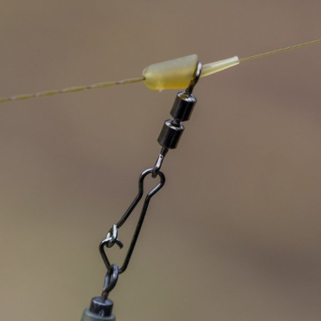 Вертлюжок двойной с карабином для фидерной оснастки Preston DOUBLE LINK SWIVELS