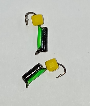 Мормышка Гвозди-кубик сыр черн/зел 0,45 гр