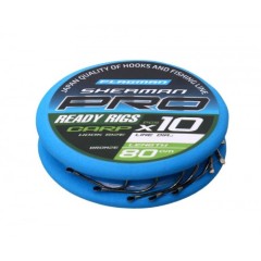 Готовые поводки Flagman SHERMAN PRO CARP READY RIG 0,128mm, №14, 80cm