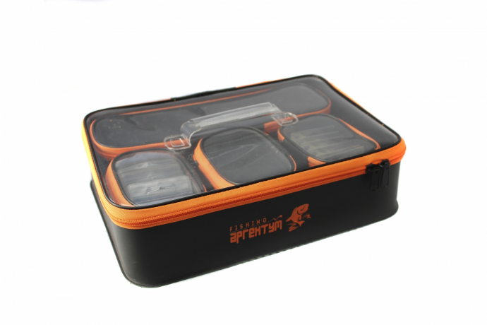 Набор боксов Аргентум Fishing с крышками из EVA (set 2) 5 шт