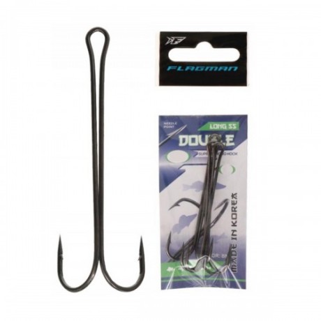 Двойник Flagman Double Hook Long SS №6 5шт