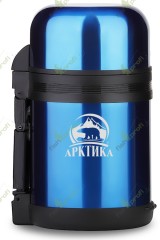 Термос вакуумный ARCTICA (Арктика) бытовой, универсальный 1200 мл., цвет синий