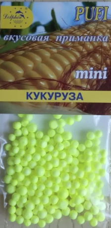 PUFI вкусовая приманка пенопласт mini кукуруза