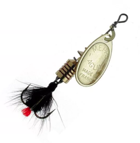 Блесна Mepps Aglia Mouche  №1 (3.5 г) OR/NR золото/чёрный