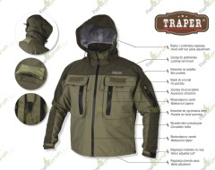 Куртка влаго-ветрозащитная с термослоем TRAPER AQUAPRO XXL